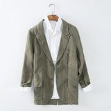 Mens Linen Suits Linen Jacket Men's Casual Linen Suit