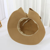 Straw Hat Women's Bucket Hat Outdoor Sun Hat