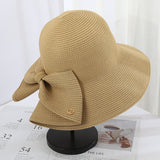 Straw Hat Women's Bucket Hat Outdoor Sun Hat