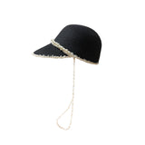 Straw Hat Summer Knight's Cap Women's British Hat Peaked Cap