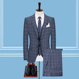 Seersucker Suit Men's Groom Clothes