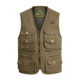 Tactics Style Men's Outdoor Vest Tactical Vest Men's Vest Outdoor Multi-Pocket Oversized Waistcoat