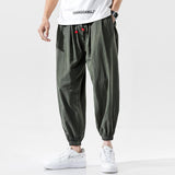 Linen Pants Straight Leg Pants Drawstring Lightweight Elastic Beach Pants Spring plus Size Linen Casual Pants