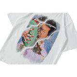 Men's T Shirt Summer Casual Tops Printed Short Sleeve T-shirt Men's round Neck Half Sleeve Street Fashion Loose Half-Sleeved T-shirt