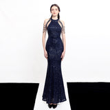 Sequin Evening Dress Fishtail Evening Gown