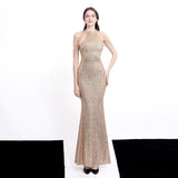 Sequin Evening Dress Fishtail Evening Gown