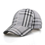 Vintage Check Baseball Cap Plaid Stripes