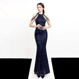 Sequin Evening Dress Fishtail Evening Gown