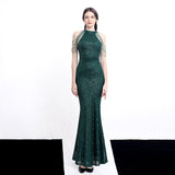 Sequin Evening Dress Fishtail Evening Gown