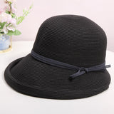 Straw Hat Beach Sun-Proof Sun Protection Hat Curling Sun Hat Bucket Hat