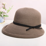 Straw Hat Beach Sun-Proof Sun Protection Hat Curling Sun Hat Bucket Hat