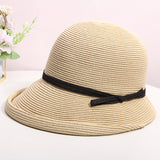 Straw Hat Beach Sun-Proof Sun Protection Hat Curling Sun Hat Bucket Hat
