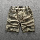 Men Cargo Shorts Summer Straight Cargo Pants Men's Sports Casual Fifth Pants Cotton Shorts Men