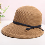 Straw Hat Beach Sun-Proof Sun Protection Hat Curling Sun Hat Bucket Hat