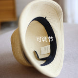 Straw Hat Beach Sun-Proof Sun Protection Hat Curling Sun Hat Bucket Hat