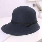 Straw Hat Beach Sun-Proof Sun Protection Hat Curling Sun Hat Bucket Hat