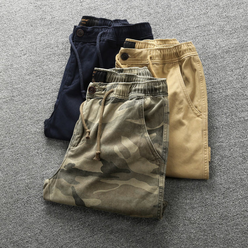 Men Cargo Shorts Summer Straight Cargo Pants Men's Sports Casual Fifth Pants Cotton Shorts Men