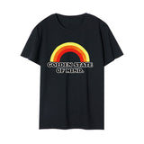 Beth Dutton Outfits Golden State of Mind Rainbow Printing Pattern Cotton Short Sleeve T-shirt