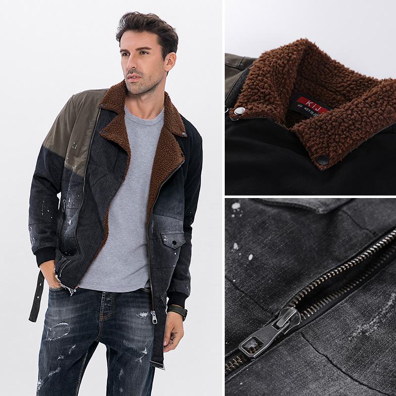 Tactics Style Men Outdoor Windproof Coat Men Casual Jacket Men's Thickening Denim Jacket Casual Fashion Jacket