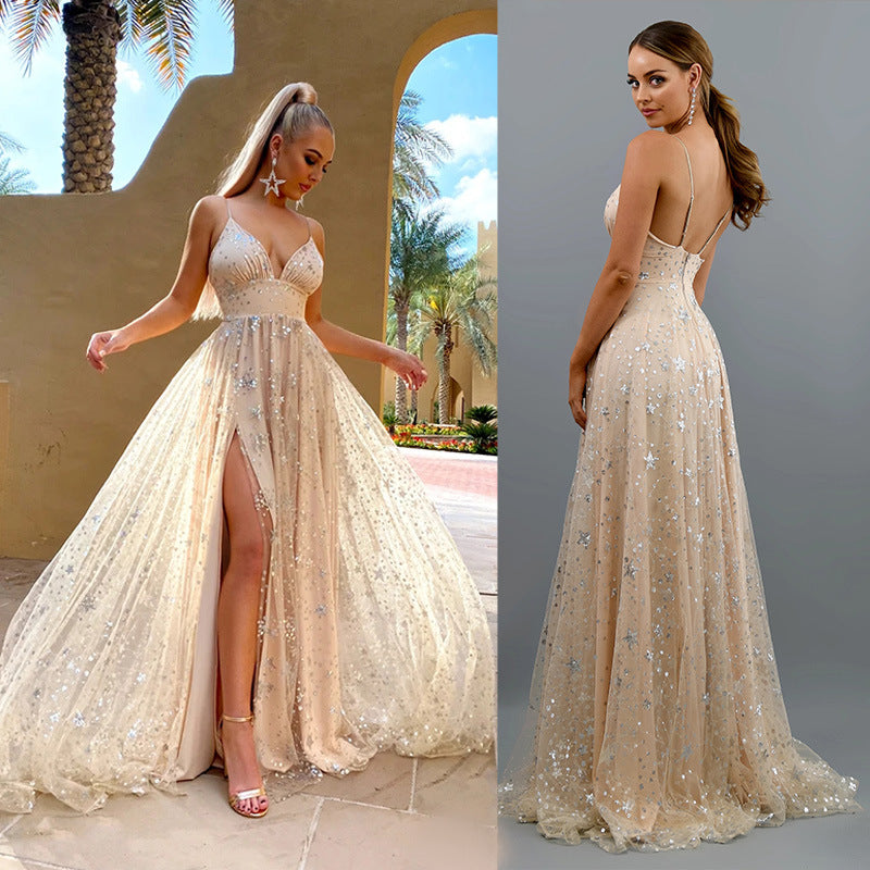Kim Kardashian Marilyn Monroe Dress Spring Summer Sexy Deep V Strap Dress