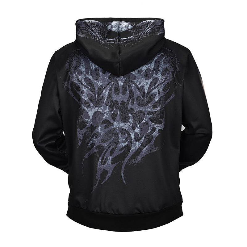 Skull Hoodie 3D Printed Casual Sports Men's and Women's Hoodies Pullover Sweater