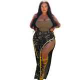 Women Plus Size Pants Camouflage Sexy Wide Leg Pants