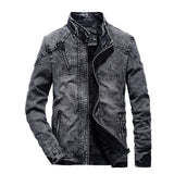 Tactics Style Men Outdoor Windproof Coat Men Casual Jacket Men's Jacket Vintage Denim Outer Solid Color