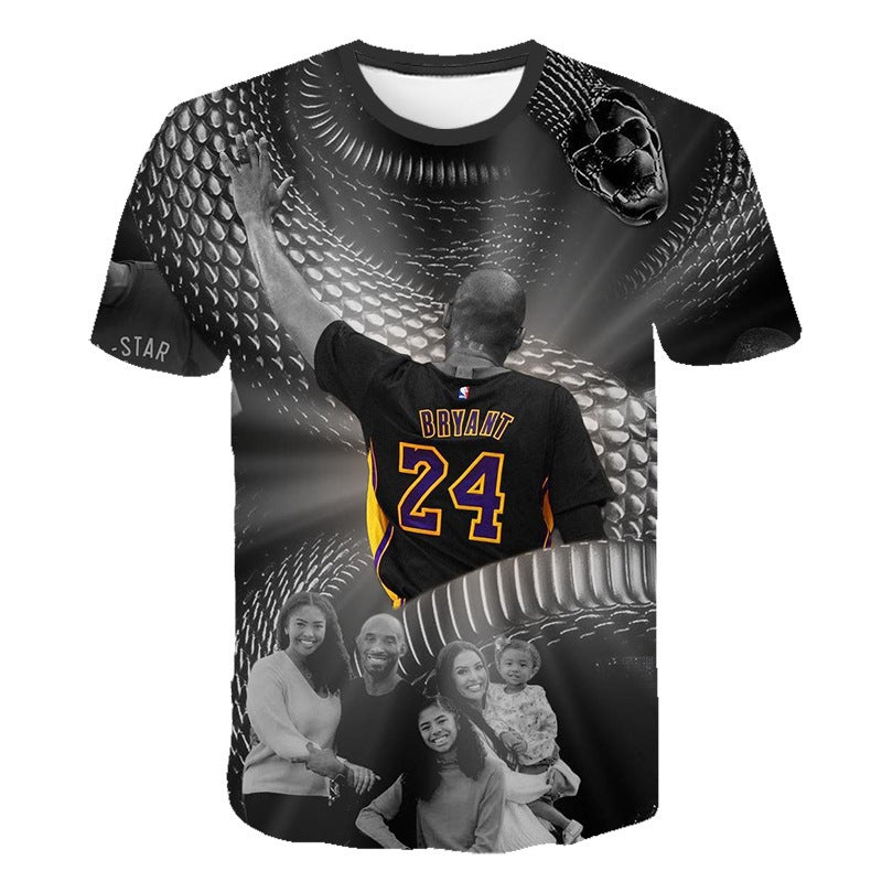 In Memory of Kobe T Shirt Summer Commemorative T-shirt Men's T-shirt
