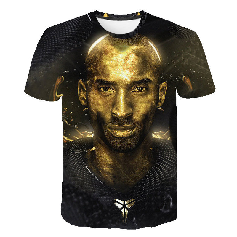 In Memory of Kobe T Shirt Printed 3DT T-shirt round Neck Short Sleeve