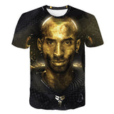In Memory of Kobe T Shirt Printed 3DT T-shirt round Neck Short Sleeve