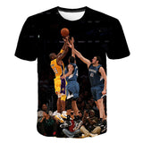 In Memory of Kobe T Shirt Printed 3DT T-shirt round Neck Short Sleeve