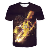 In Memory of Kobe T Shirt Printed 3DT T-shirt round Neck Short Sleeve