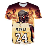 In Memory of Kobe T Shirt Summer T-shirt Men's round Collar Short-Sleeve T-shirt