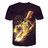 In Memory of Kobe T Shirt Printed 3DT T-shirt round Neck Short Sleeve