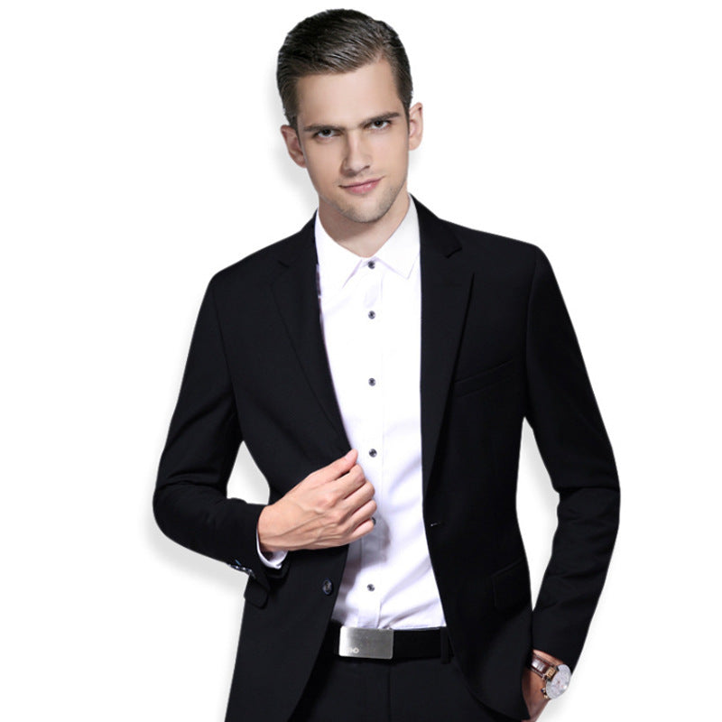 Double Brewed Seersucker Suit Men's Dress Fashion Business Suit