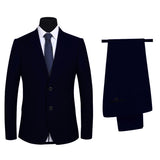 Double Brewed Seersucker Suit Men's Dress Fashion Business Suit