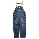 Blue Denim Suspender Pants Men's plus Size Retro Sports Trousers Jumpsuit Trousers Men Denim Overalls