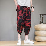 Linen Pants Straight Leg Pants Drawstring Lightweight Elastic Beach Pants Casual plus Size Loose Summer Beach