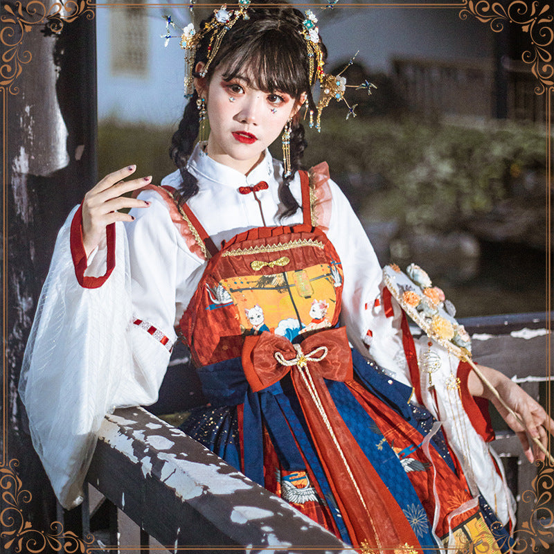 Gothic Lolita Harajuku Style Clothing Sakura Aciclovir Gel Lolita Floating World Book JSK Lolita Dresses