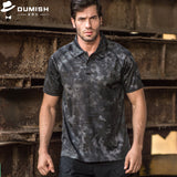 Woodland T Shirt Camouflage Lapel