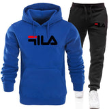 Men′s Athletic Tracksuit Sweat Suits for Men Outfits Spring and Autumn Sports Men's Sweater Suit Fitness Casual Loose-Fitting Hoodie Suit plus Size