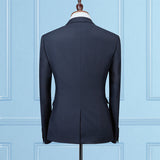 Seersucker Suit Men's Three-Piece Dress Suit