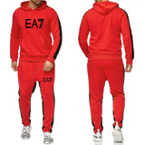 Men′s Athletic Tracksuit Sweat Suits for Men Outfits Men Autumn Winter Sweater Casual Suit Men Hooded plus Size