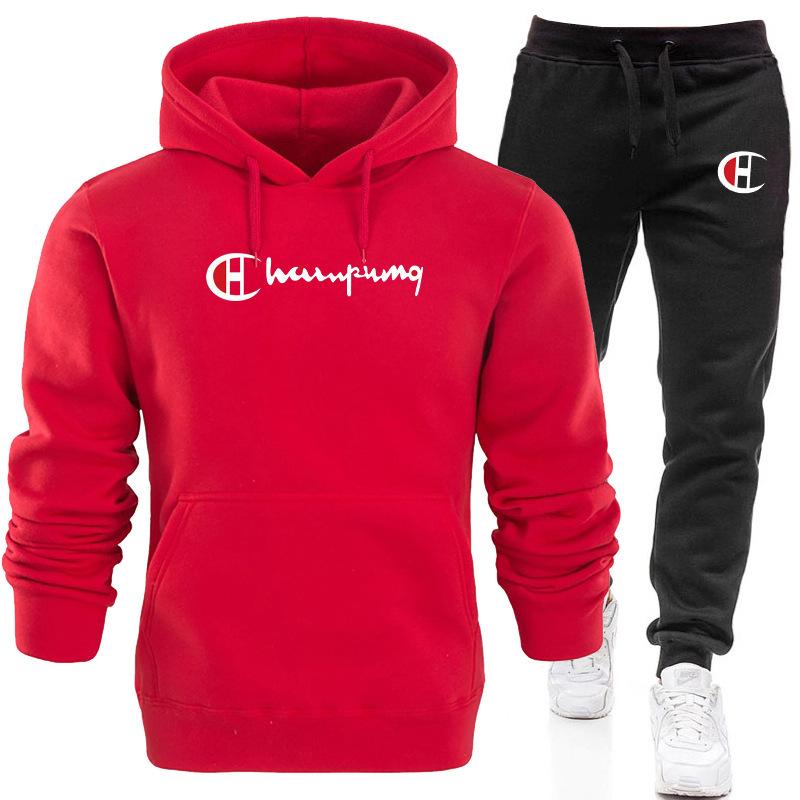Men′s Athletic Tracksuit Sweat Suits for Men Outfits Sports Sweater Suit Men's and Women's Fitness Casual Loose-Fitting Hoodie