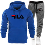 Men′s Athletic Tracksuit Sweat Suits for Men Outfits Spring and Autumn Sports Men's Sweater Suit Fitness Casual Loose-Fitting Hoodie Suit plus Size