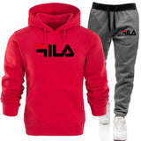 Men′s Athletic Tracksuit Sweat Suits for Men Outfits Spring and Autumn Sports Men's Sweater Suit Fitness Casual Loose-Fitting Hoodie Suit plus Size