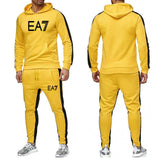 Men′s Athletic Tracksuit Sweat Suits for Men Outfits Men Autumn Winter Sweater Casual Suit Men Hooded plus Size