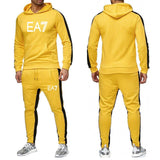 Men′s Athletic Tracksuit Sweat Suits for Men Outfits Men Autumn Winter Sweater Casual Suit Men Hooded plus Size