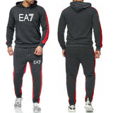 Men′s Athletic Tracksuit Sweat Suits for Men Outfits Men Autumn Winter Sweater Casual Suit Men Hooded plus Size