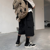 Summer Men Shorts Summer Loose Cropped Pants